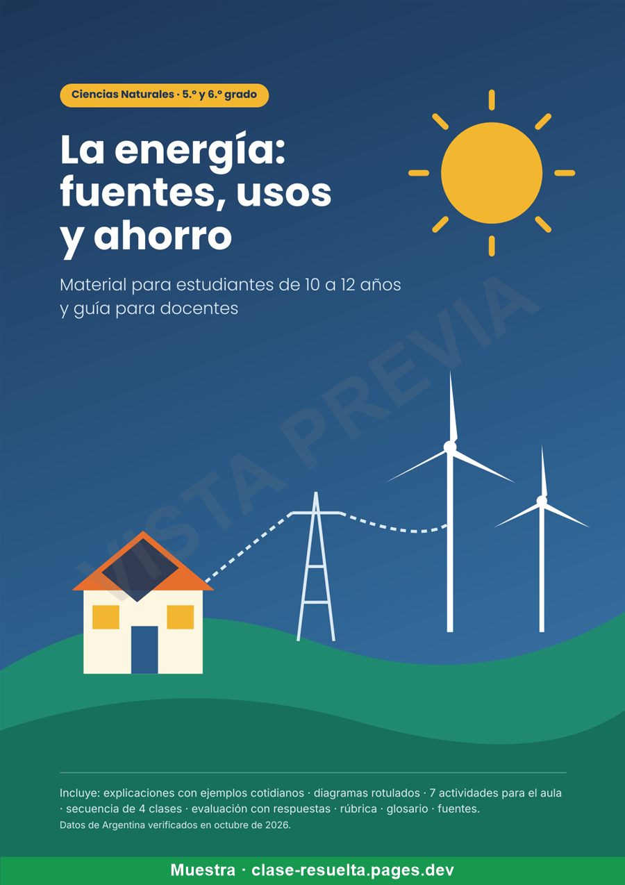 Vista previa: La energía: fuentes, usos y ahorro
